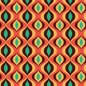 Vintage 70s Teal Blue Diamonds Wallpaper