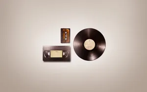 Vintage Audio Formats Wallpaper