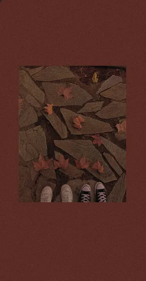 Vintage Autumn Shoes Edit Phone Wallpaper