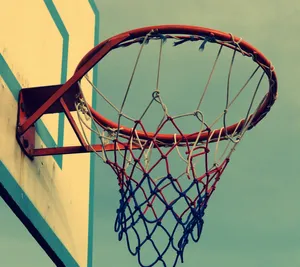 Vintage Basketball Ring Wallpaper