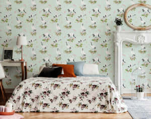 Vintage Chic Bedroom Decor Wallpaper
