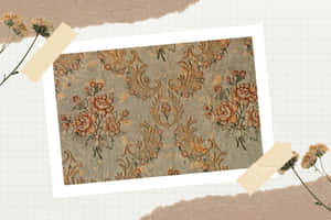 Vintage Floral Pattern Scrapbook Background Wallpaper