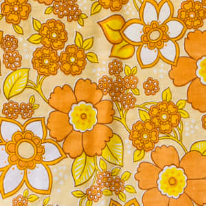 Vintage Floral Pattern1970s Wallpaper
