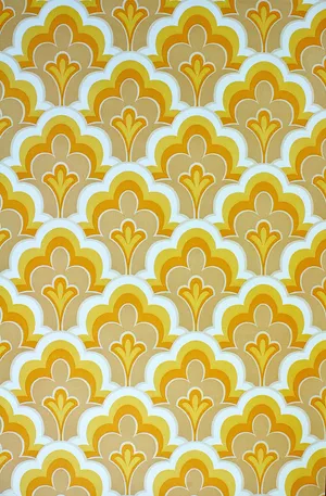 Vintage Geometric 70s Retro Aesthetic Wallpaper