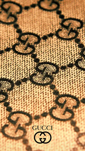 Vintage Gucci Designer Logo Pattern Wallpaper