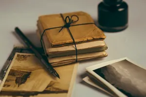 Vintage Letters And Photos Wallpaper