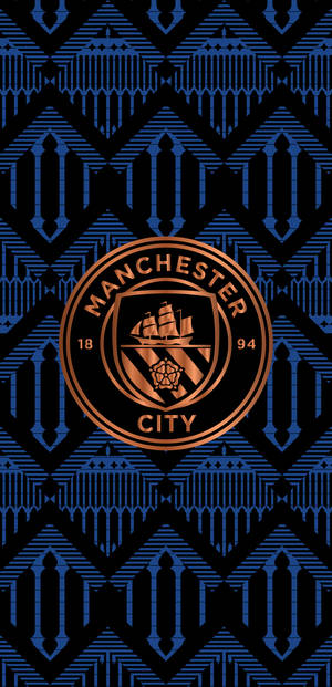 Vintage Manchester City Logo Wallpaper