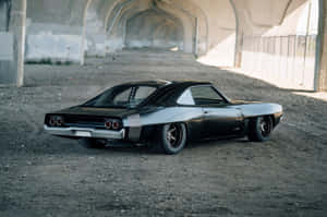 Vintage Muscle Car Underpass Wallpaper