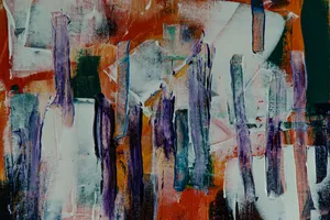 Vintage Paint Abstract Art Wallpaper