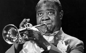 Vintage Photo Louis Armstrong Wallpaper