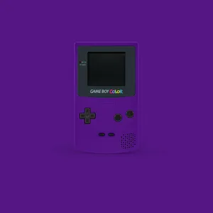 Vintage Purple Game Boy Color Handheld Console Wallpaper