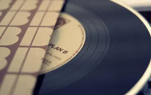 Vintage Record Retro Aesthetic Wallpaper