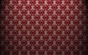 Vintage Red Classic Pattern Wallpaper