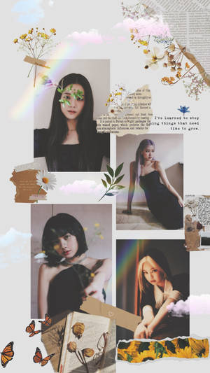 Vintage Scrapbook Blackpink Aesthetic Wallpaper