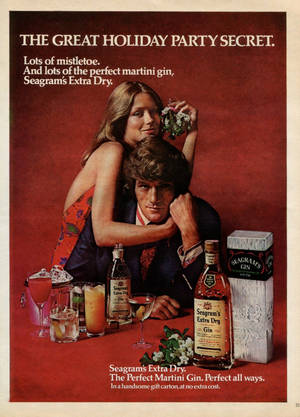 Vintage Seagrams Gin Advertisment Wallpaper