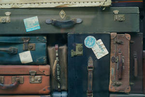 Vintage Suit Cases Wallpaper