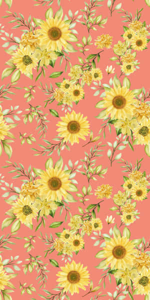 Vintage_ Sunflower_ Pattern_ Background.jpg Wallpaper