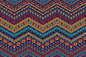 Vintage Tribal Pattern Wallpaper