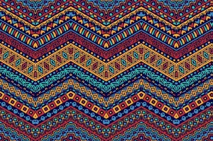 Vintage Tribal Pattern Wallpaper