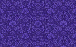 Violet Aesthetic Floral Fabric Wallpaper