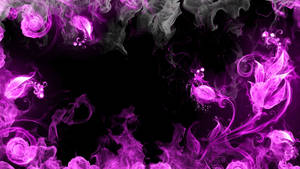 Violet Aesthetic Smoke Art Wallpaper