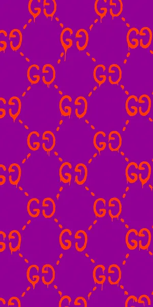 Violet And Red Gucci Pattern Wallpaper