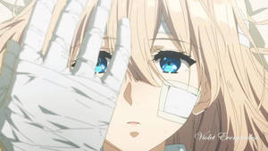 Violet Evergarden In Bandages Wallpaper