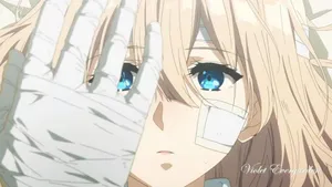 Violet Evergarden In Bandages Wallpaper