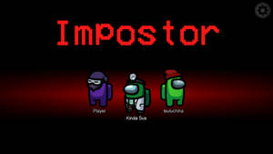 Violet, Green, And Lime Among Us Imposter Wallpaper