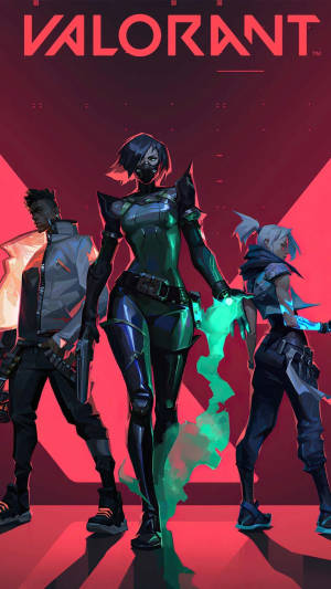 Viper, Jett, And Phoenix Valorant Iphone Wallpaper