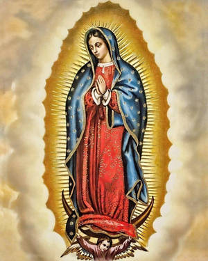 Virgen De Guadalupe Golden Light Wallpaper