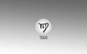 Virgo Zodiac Symbol Gray Wallpaper