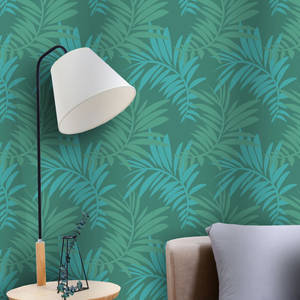 Viridian Lamp Couch Wallpaper