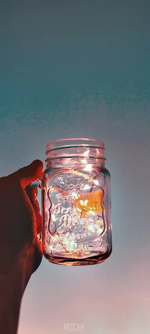 Vivo V20 Aesthetic Mason Jar Wallpaper