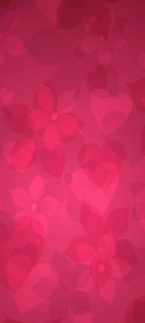 Vivo Y20 Cute Floral Pink Wallpaper