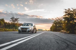 Volkswagen Golf 5, Volkswagen, Car, Gray, Road, Asphalt Wallpaper