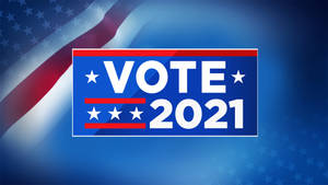 Vote Election 2021 Banner Wallpaper