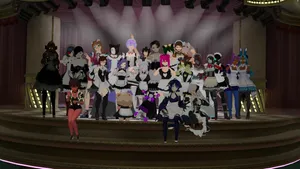 Vrchat Purple Lotus Maid Night Wallpaper