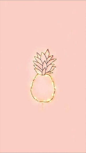 Vsco Pink Pineapple Cover Wallpaper