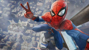 Wacky Selfie Of Spider Man Wallpaper