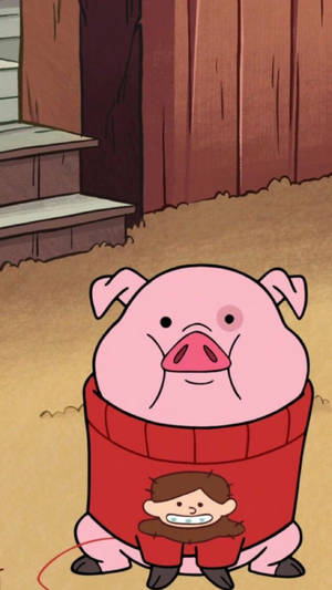 Waddles In Red Sweater Wallpaper