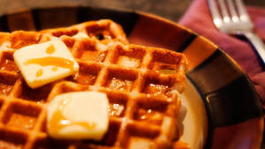 Waffles Close-up Wallpaper