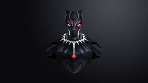 Wakanda's Black Panther 3d Model Art Wallpaper