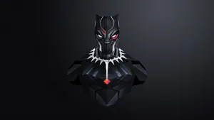 Wakanda's Black Panther 3d Model Art Wallpaper
