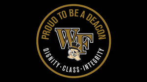 Wake Forest University Awesome Logo Wallpaper