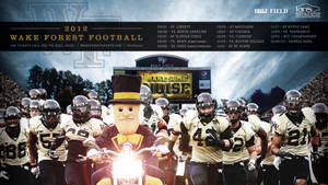 Wake Forest University Football 2012 Poster Wallpaper