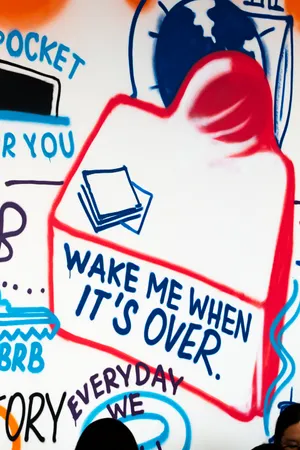 Wake Me When It's Over Text Overlay Wallpaper