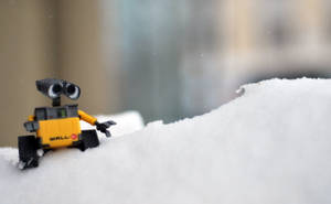 Wall E In The Snow Wallpaper