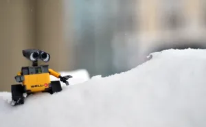 Wall E In The Snow Wallpaper