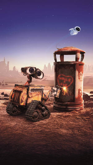 Wall E Love Eve Wallpaper